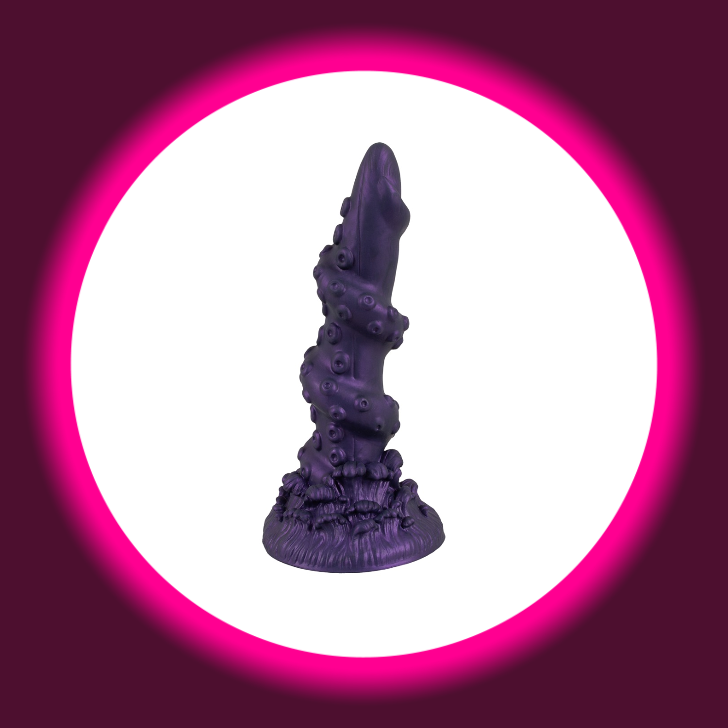 violetter schimmernder Fantasy-Dildo Octopus Prime mit kreativen starken Reizstrukturen, Beasty Cocks
