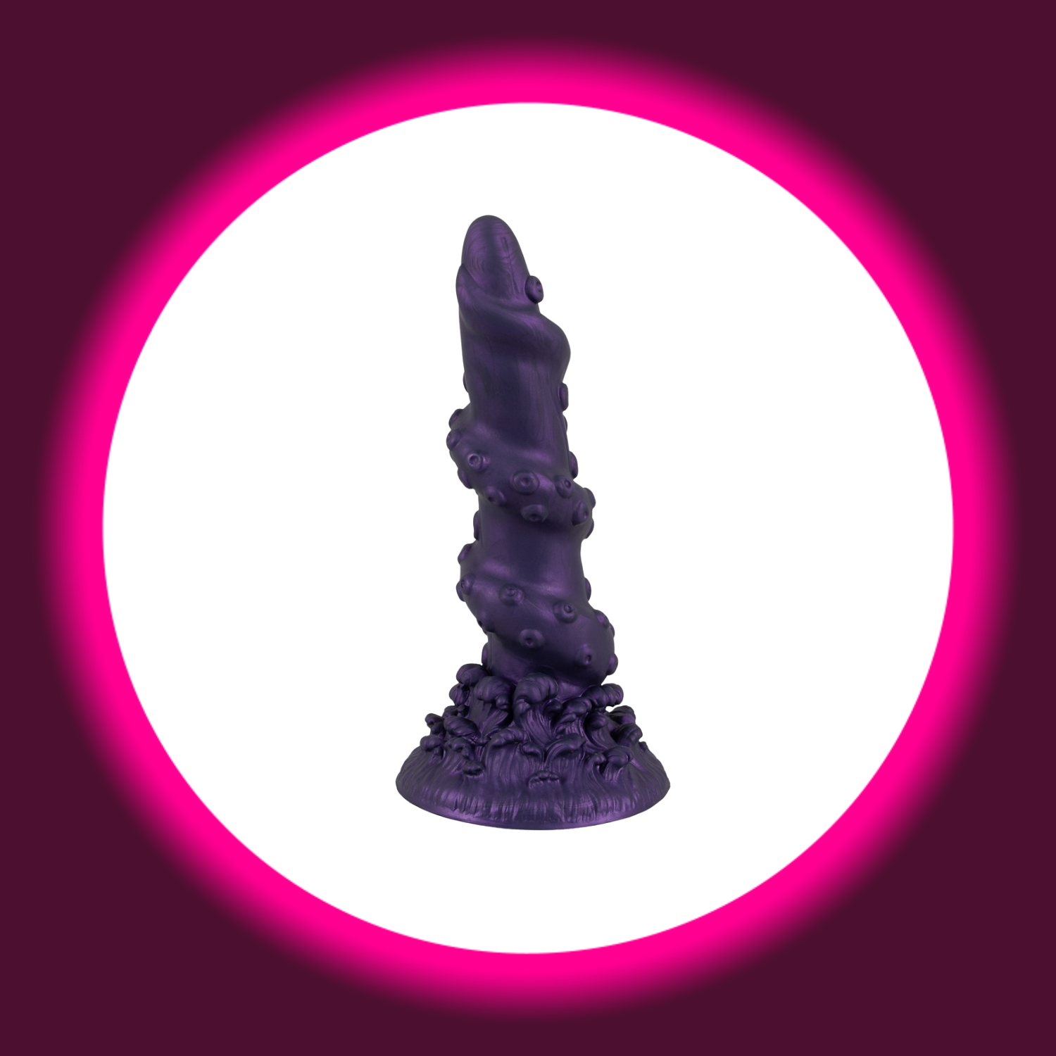 violetter schimmernder Fantasy-Dildo Octopus Prime mit kreativen starken Reizstrukturen, Beasty Cocks