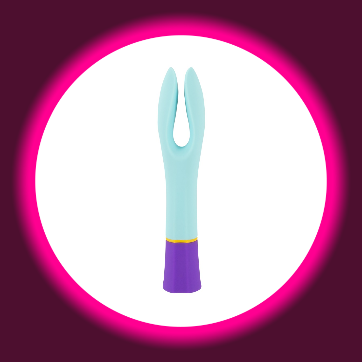 bunter Doppel Vibrator in blau, lila, gelb von You2Toys