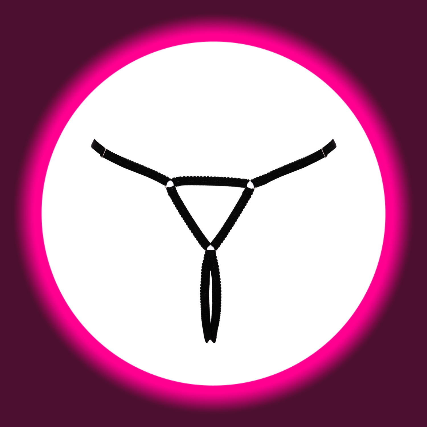 schwarzer String von Cotelli