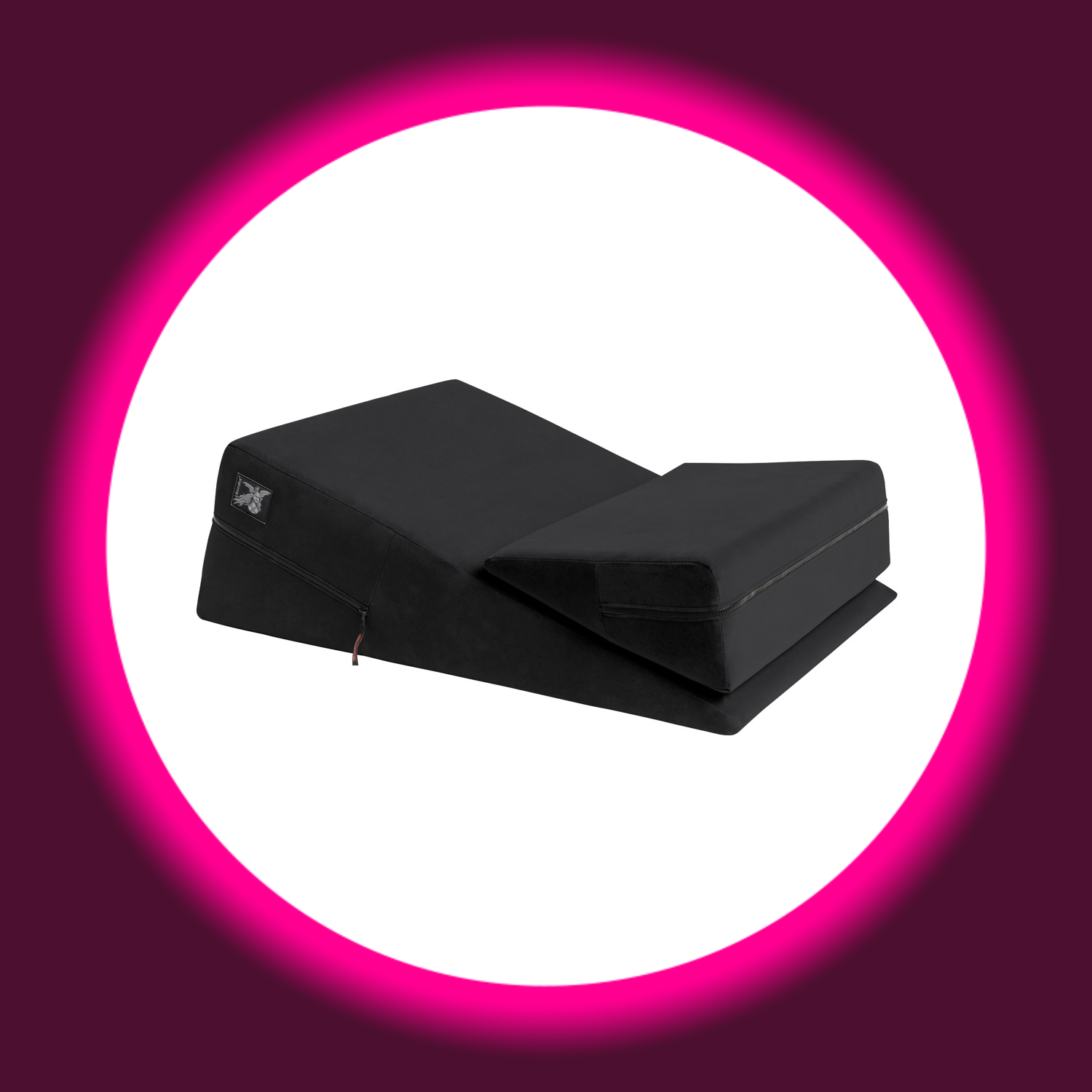 Winkelansicht schwarzes zweiteiliges Liebeskissen Wedge Ramp von Liberator