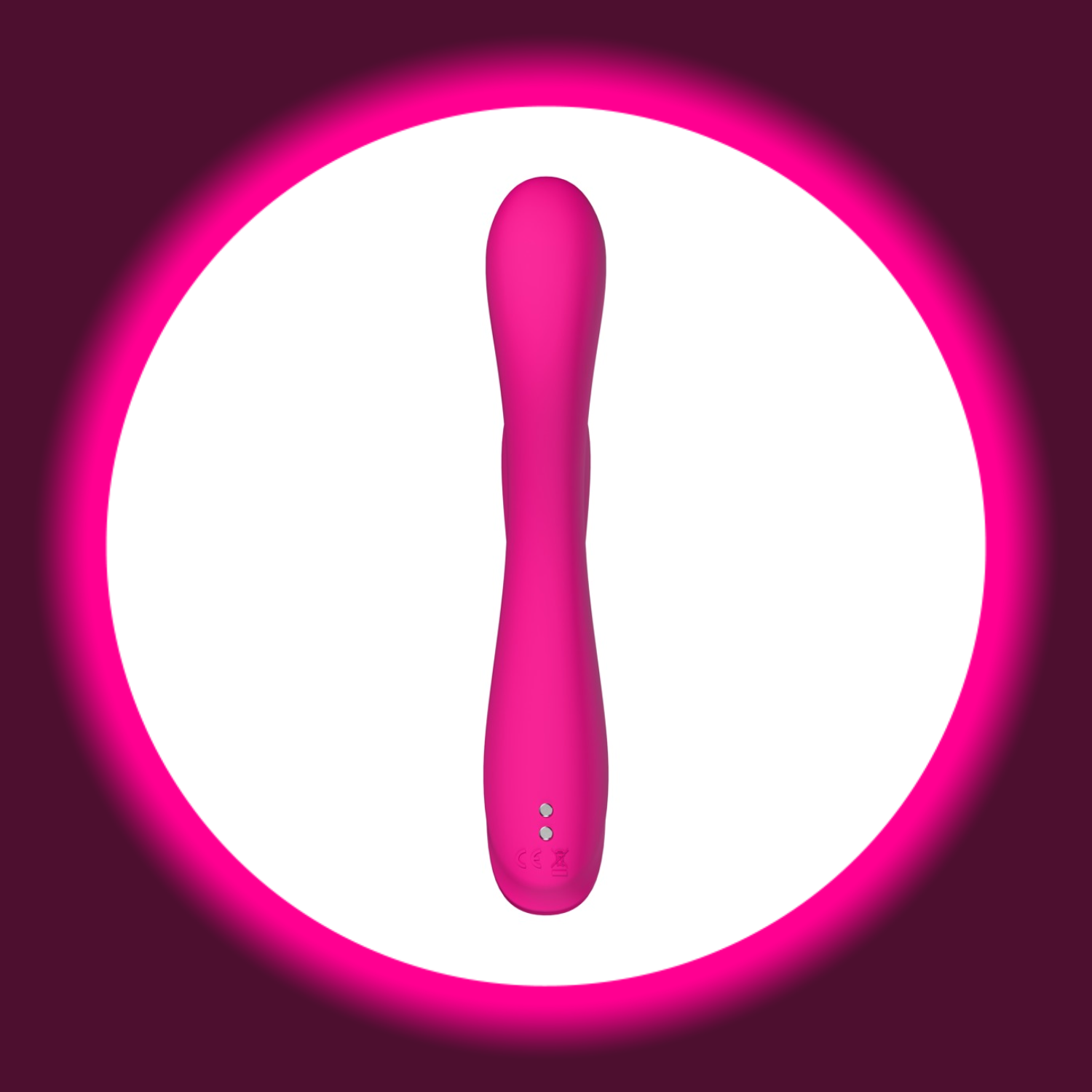 Rückansicht pinker Rabbitvibrator Osci 3 von Lovense