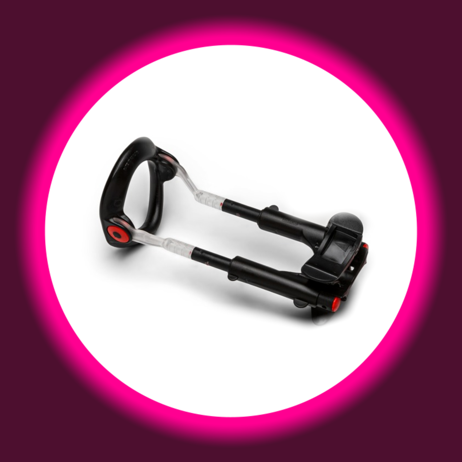 seitliche Ansicht eines Penis-Extenders in schwarz von Male Edge