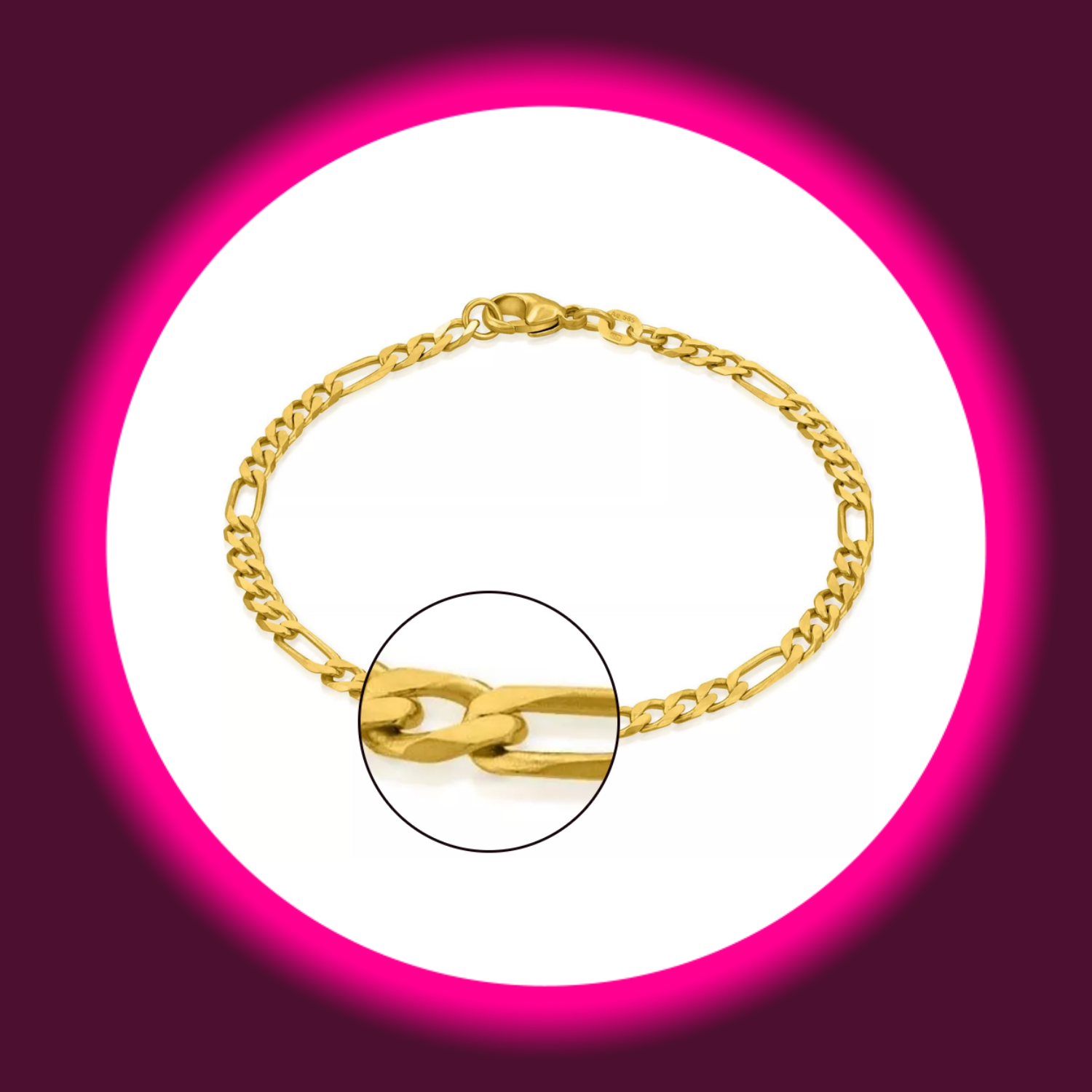 goldenes Armband von Modabilé mit unterschiedlich großen Kettengliedern