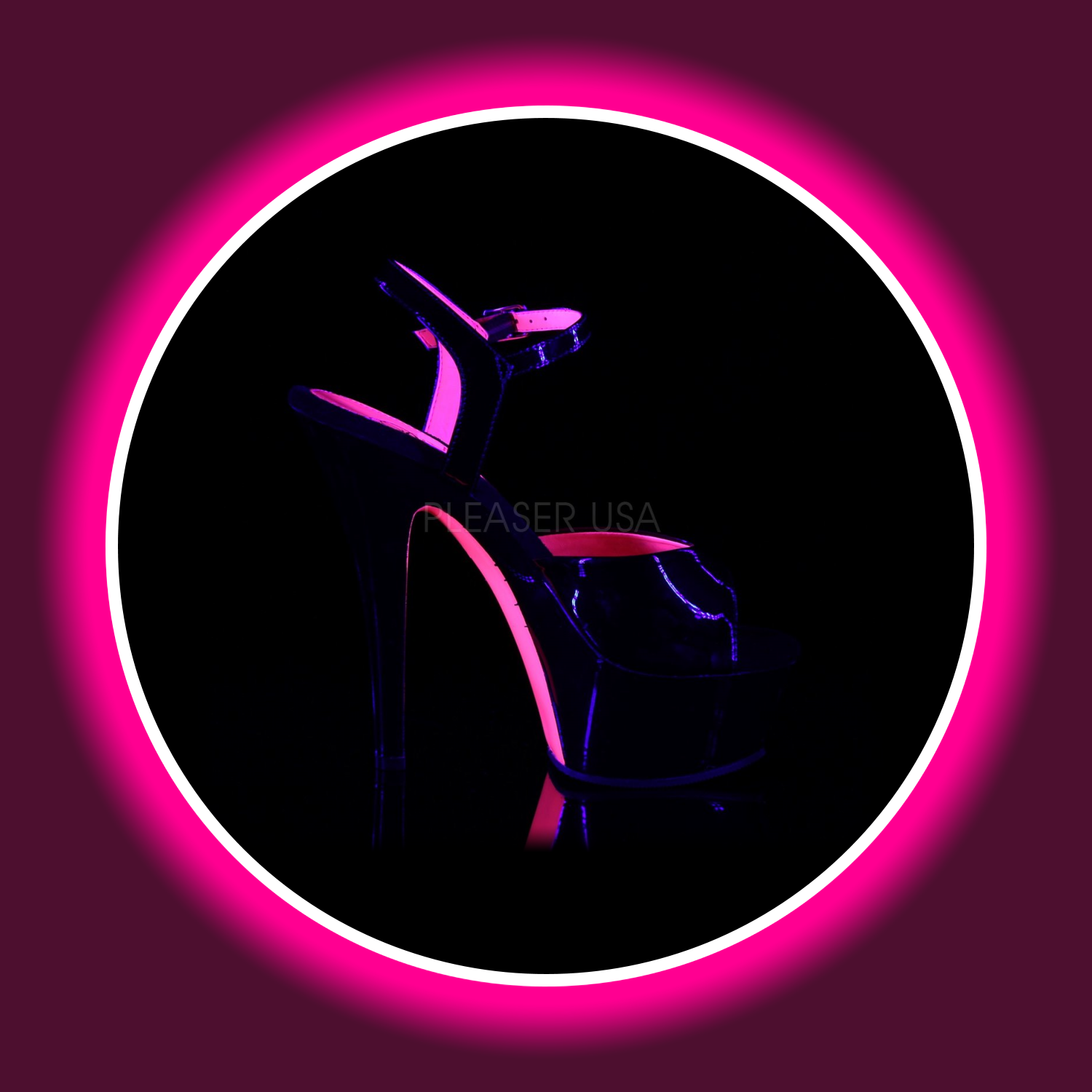 PLEASER | KISS (209) | SCHWARZ PINK UV