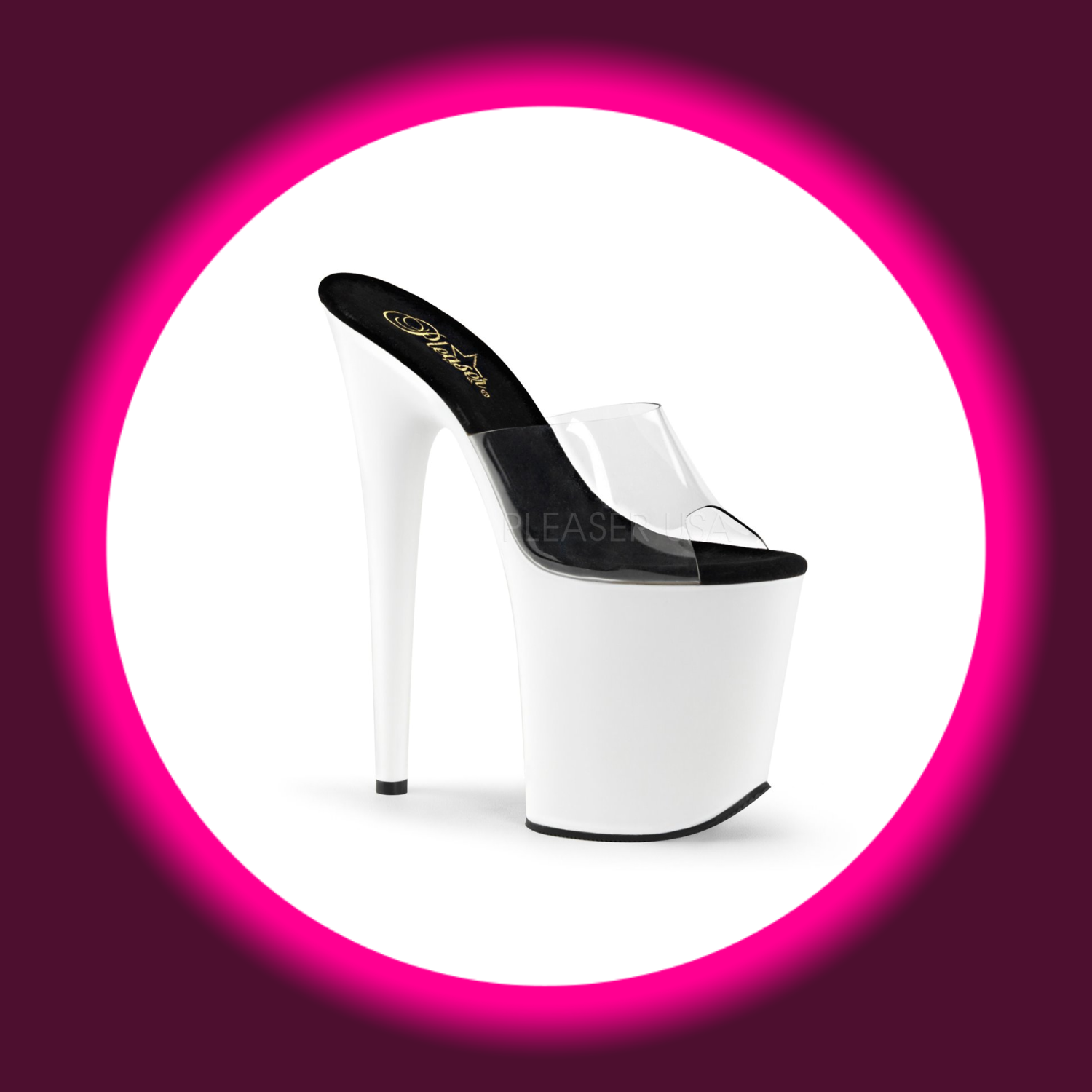 PLEASER | FLAMINGO (801) | NEON WEISS