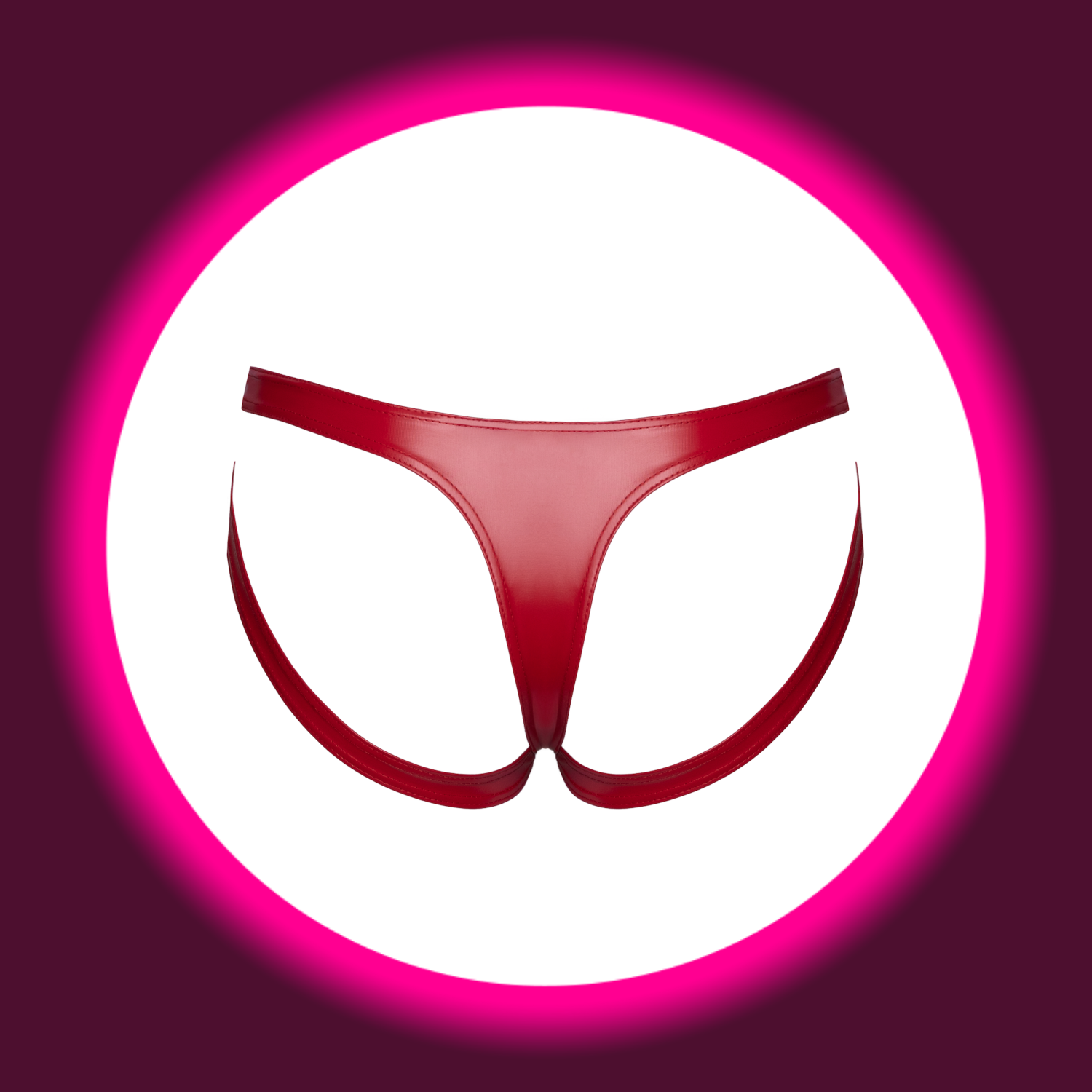 Rückansicht Noir Handmade Jockstrap String F394 in Rot - Wetlook