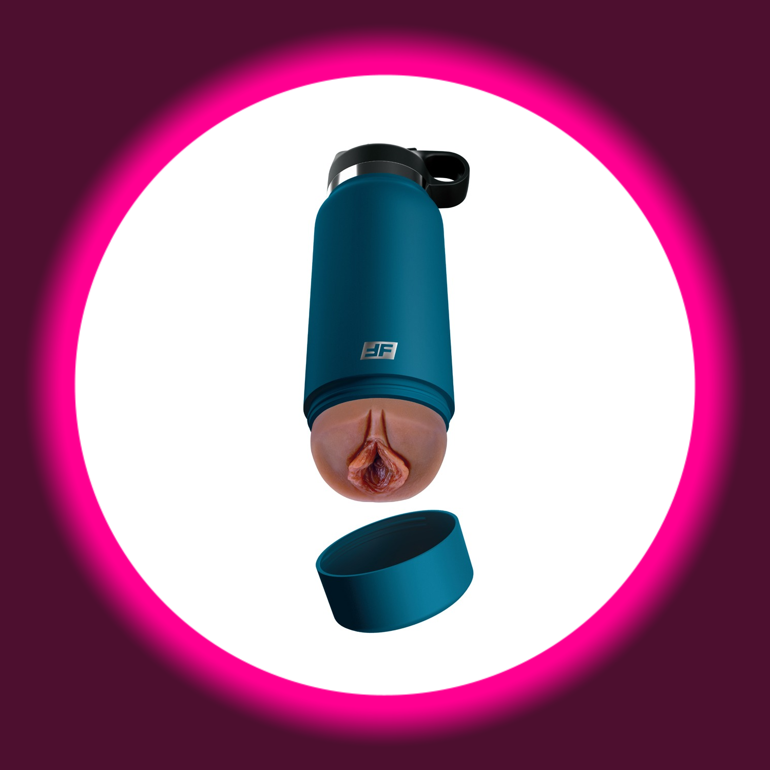 blauer Masturbator mit Innensleeve in Vaginaoptik, PDX Plus Fuck Flask Private Pleaser