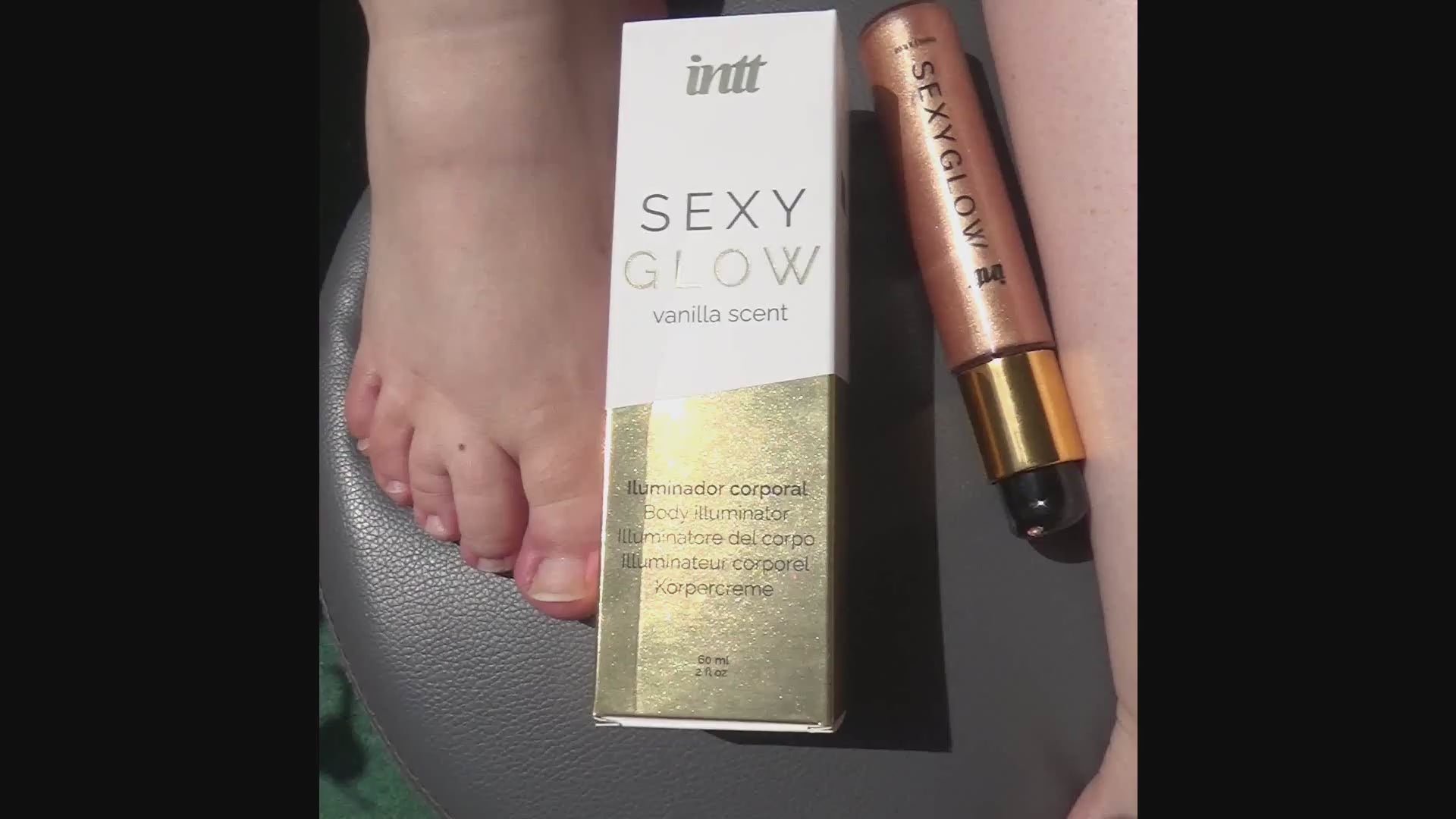 Anwendung und Effekt Bräunungsreme Sexy Glow von INTT Cosmetic