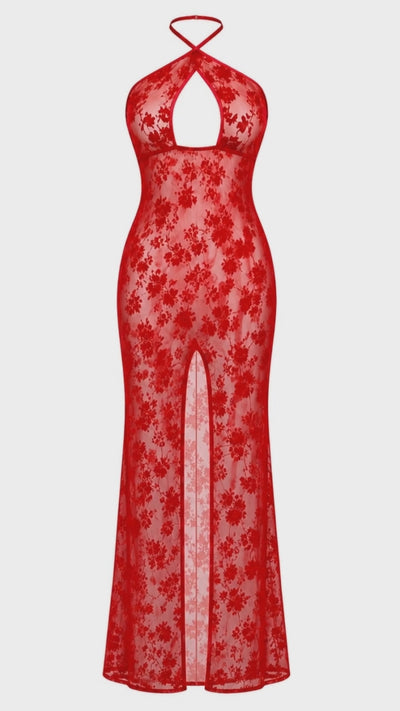 3D-Ansicht von Noir Handmade Kleid Plaything F418 in rot
