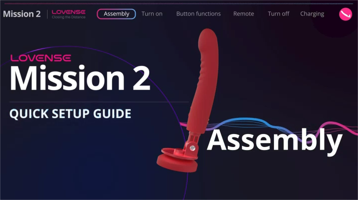 Anleitung zum Aufbau und Inbetriebnahme des Vibrators Lovense Mission 2