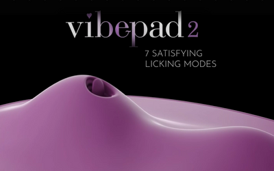 Präsentation und Funktionsweise des violetten Vibepad 2 Vibrokissen mit Leckzunge und Vibrohügeln