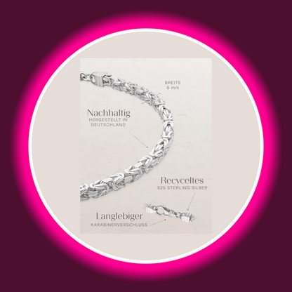 MODABILÉ SCHMUCK | ARMBAND ROYAL KLASSISCH SILBER