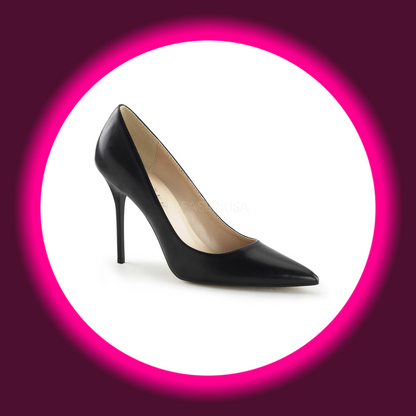 PLEASER | CLASSIQUE (20) | SCHWARZ LEDEROPTIK
