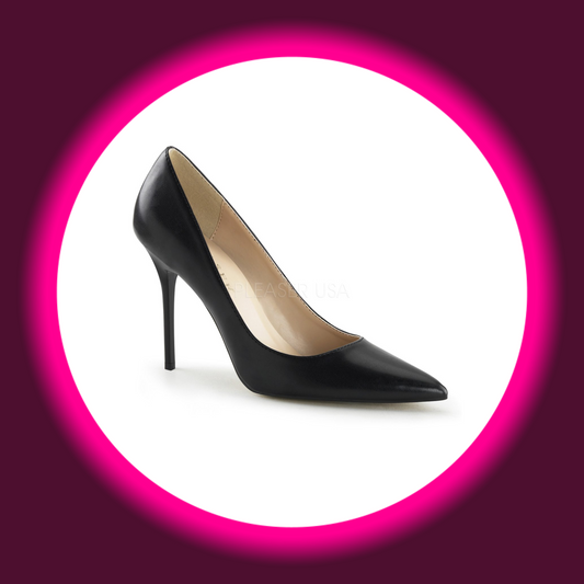 PLEASER | CLASSIQUE (20) | SCHWARZ LEDEROPTIK