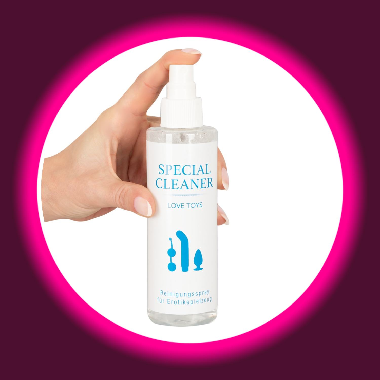 Special Cleaner – Veganes Reinigungsspray für Erotikspielzeug, 200ml Pumpflasche, geeignet für Silikon, Gummi, PVC und Plastik