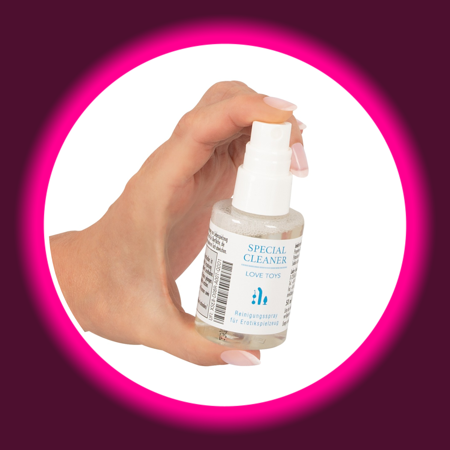 Special Cleaner 50ml – Veganes Reinigungsspray für Sextoys aus Silikon, Gummi & PVC, in Pumpflasche
