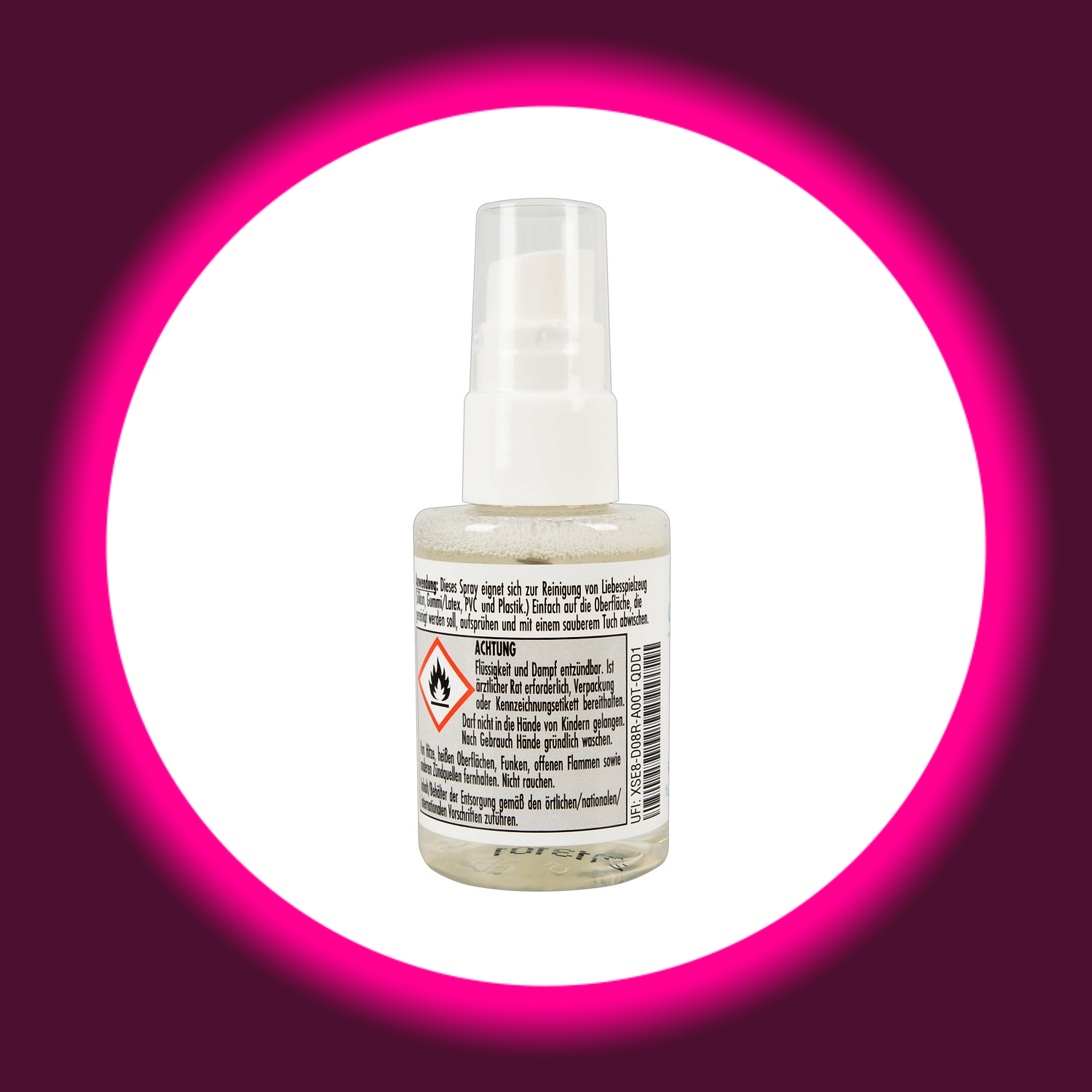 Special Cleaner 50ml – Anwendungshinweise und Sicherheitshinweise mit GHS-Gefahrenpiktogramm, entzündliche Flüssigkeit