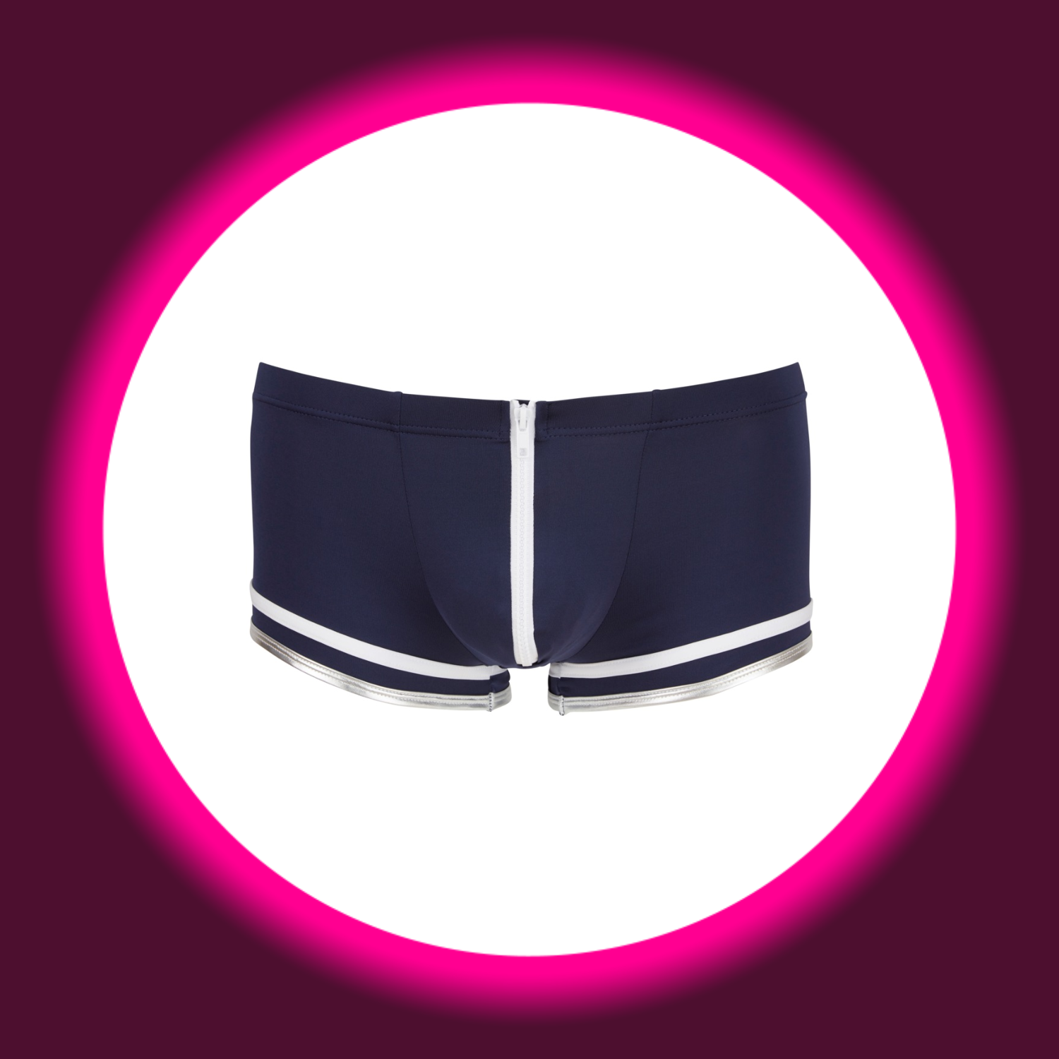 Frontansicht blaue Pants von Svenjoyment mit weißen Details, Matrosenlook für Männer