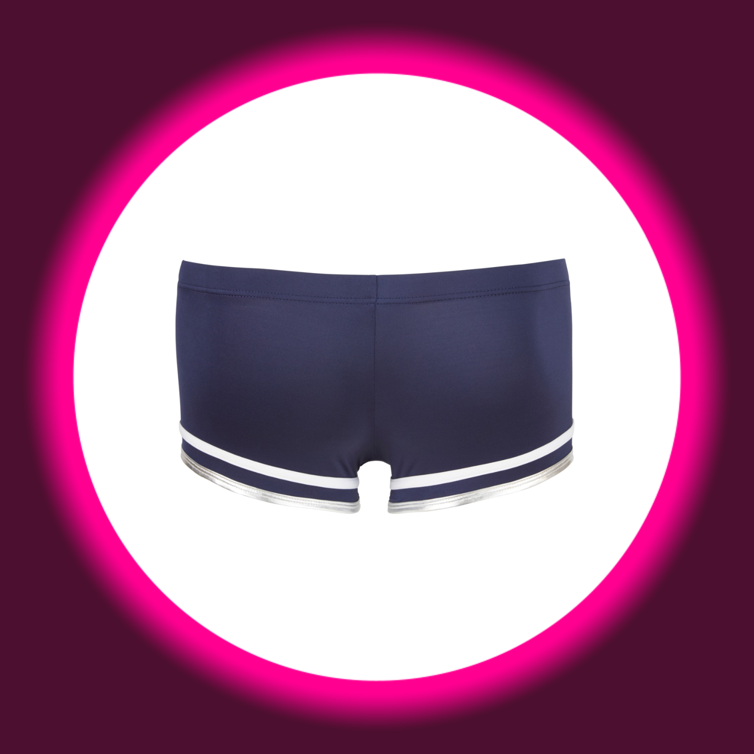 Rückansicht blaue Pants von Svenjoyment mit weißen Details, Matrosenlook für Männer