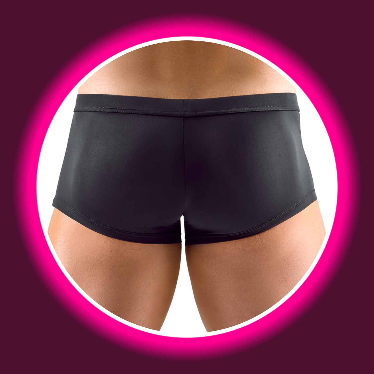 Rückansicht schwarze Pants von Svenjoyment aus Mikrofaser