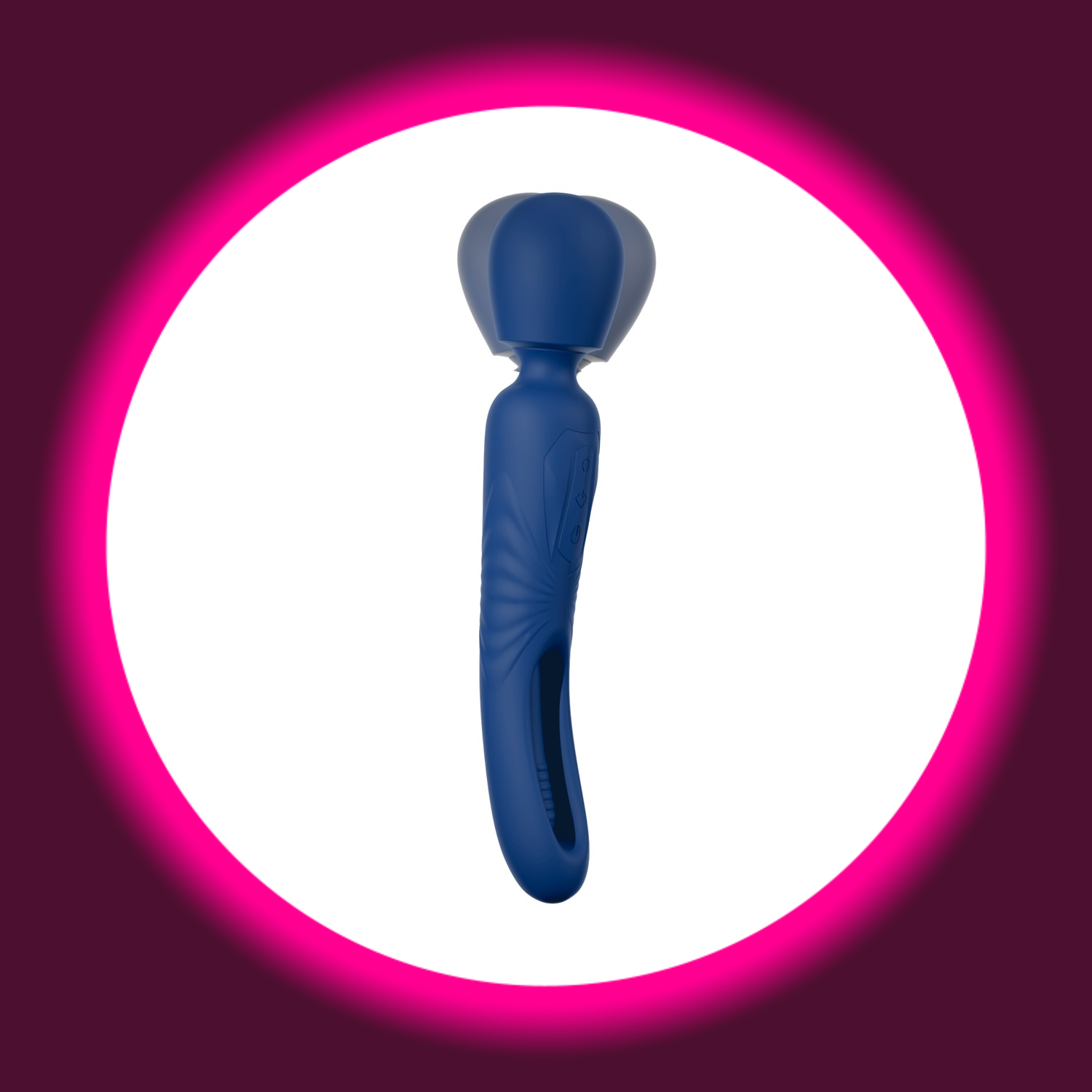 blauer Wandvibrator von Sweet Smile mit vibrierendem Massagekopf