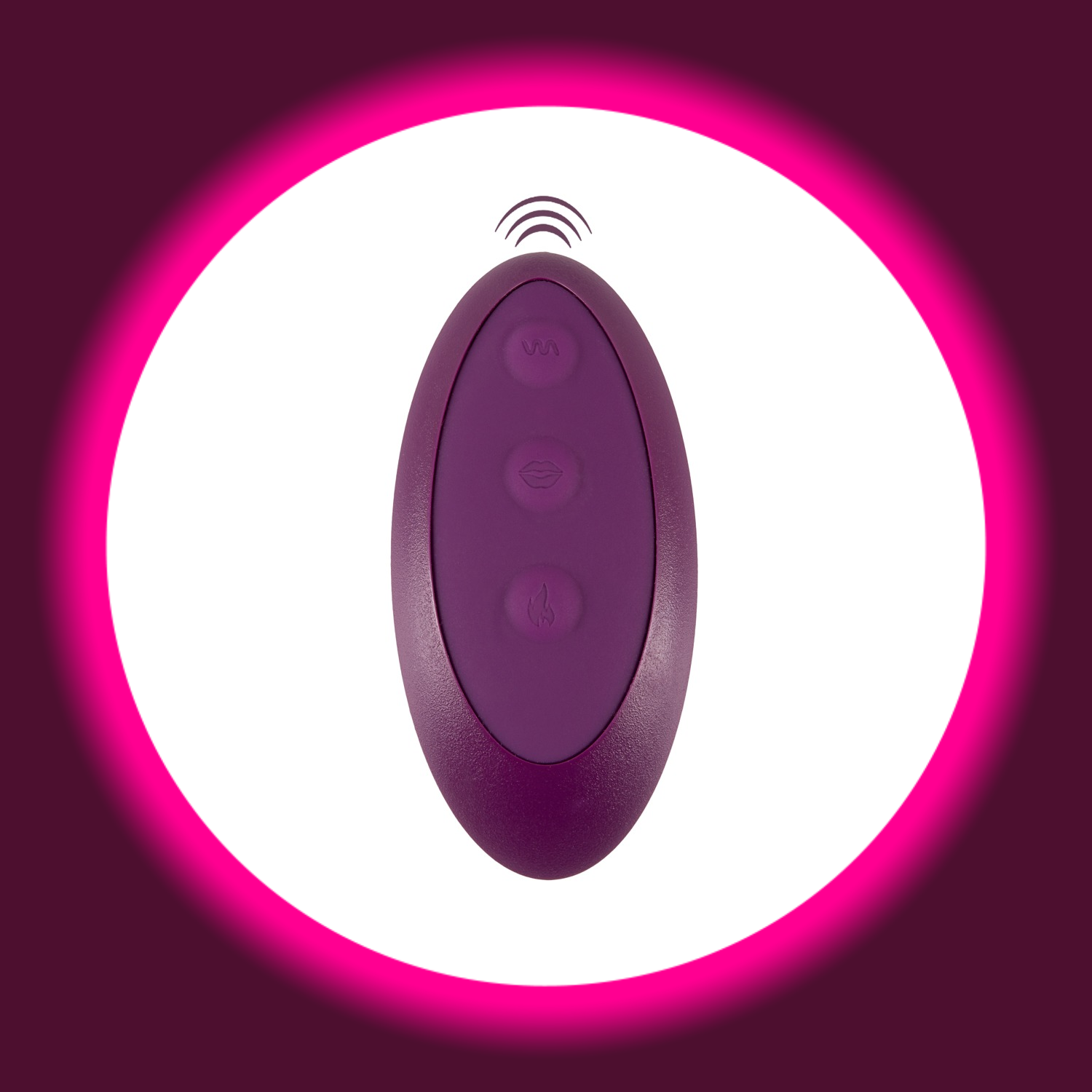 Fernbedienung des violetten Vibepad 2 Vibrokissens