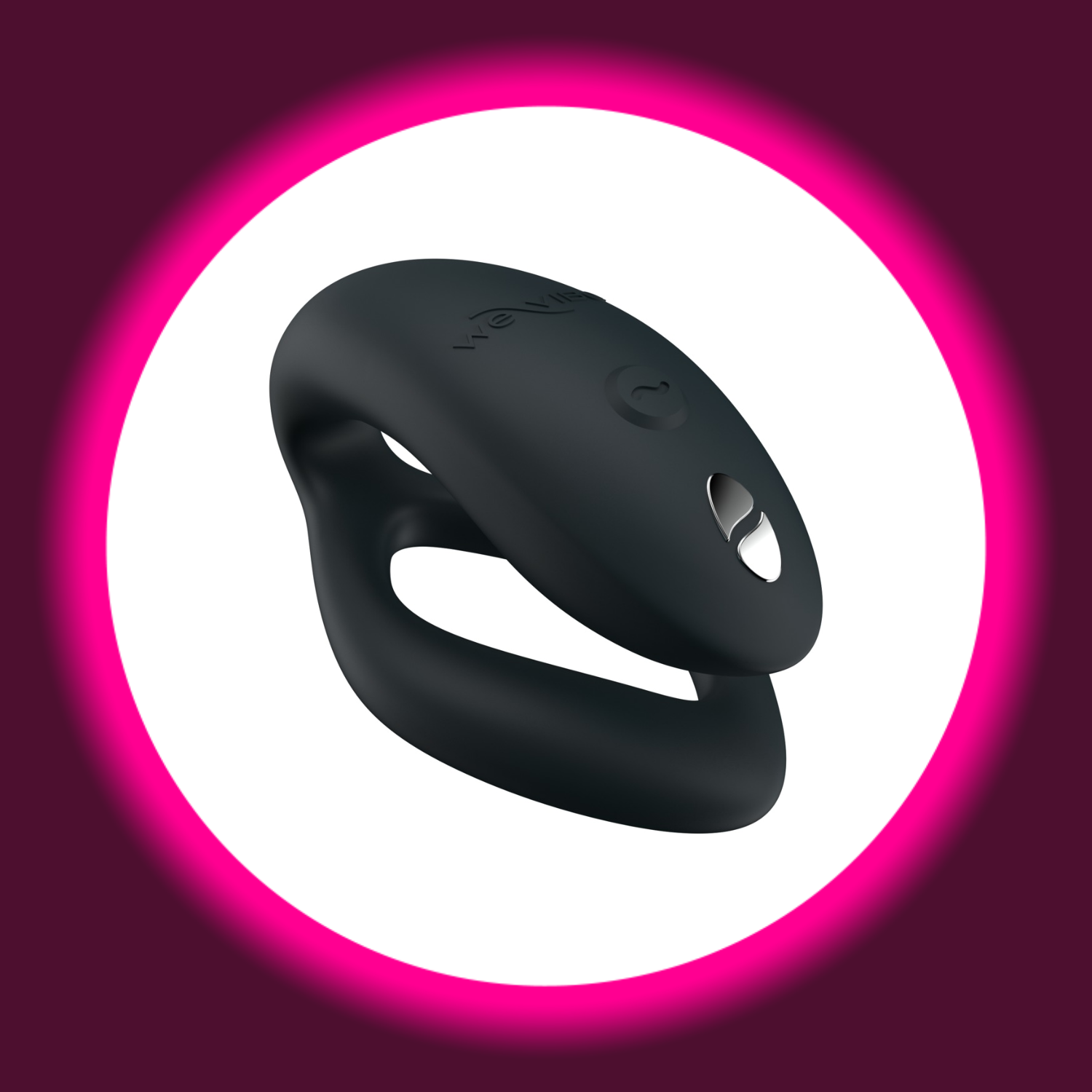 Winkelansicht schwarzer Paarvibrator We Vibe Sync-O