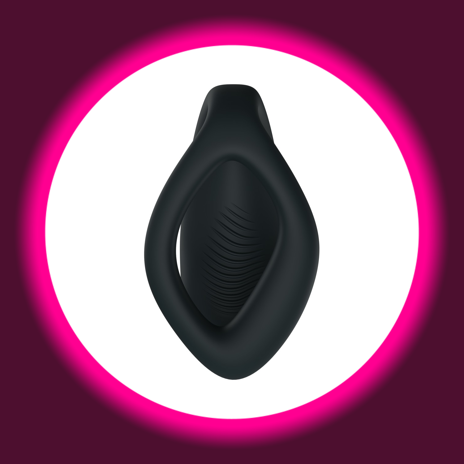 Frontansicht schwarzer Paarvibrator We Vibe Sync-O