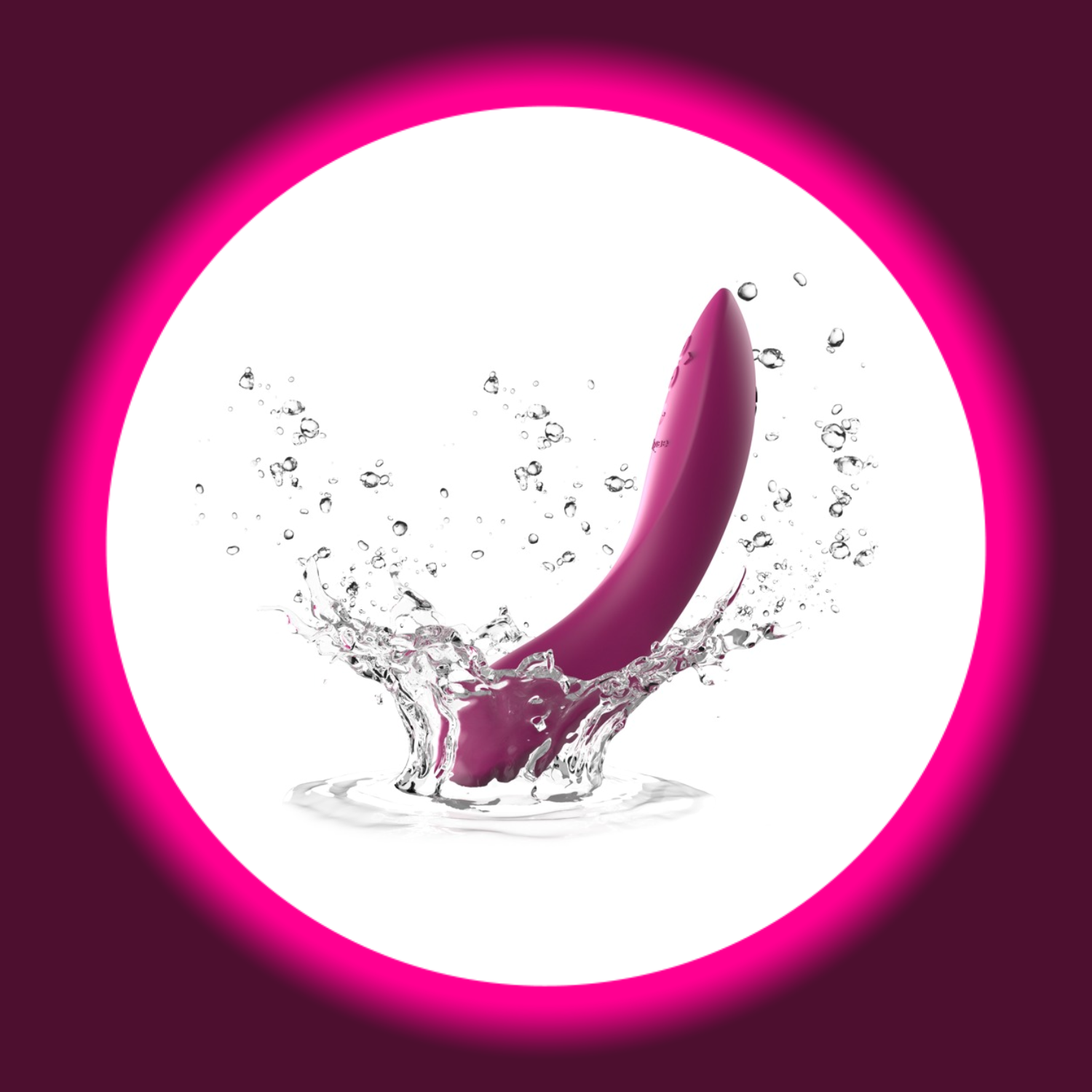 pinker appgesteuerter G-Punkt Vibrator Rave 2 von We Vibe fällt ins Wasser