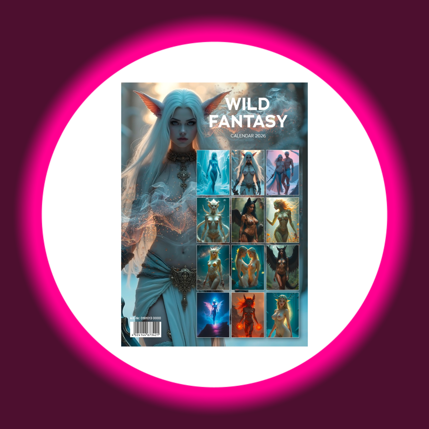 Pin-up Kalender mit Fantasy-Wesen