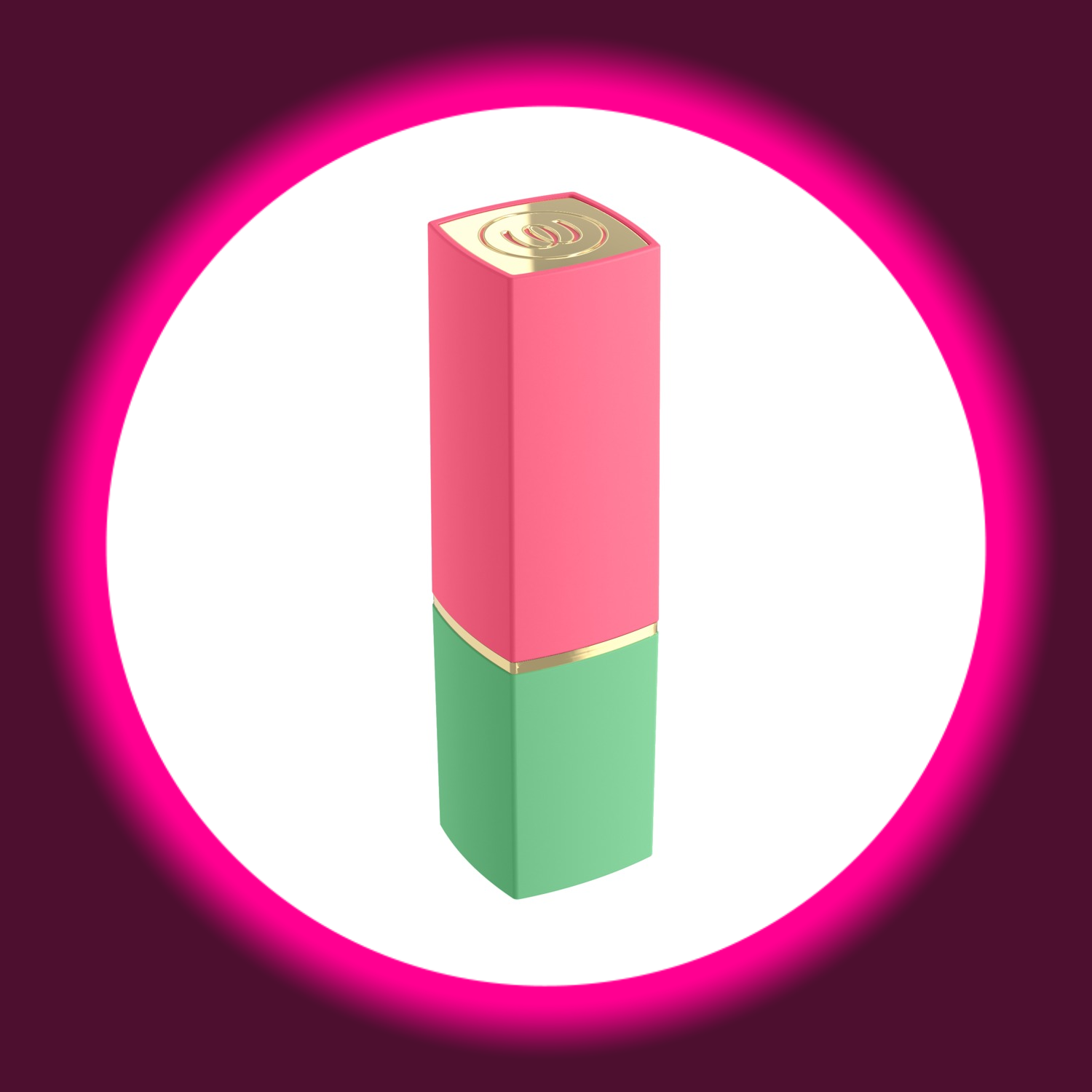 grün pinker Pulsator Beauty von Womanizer in Lippenstiftform