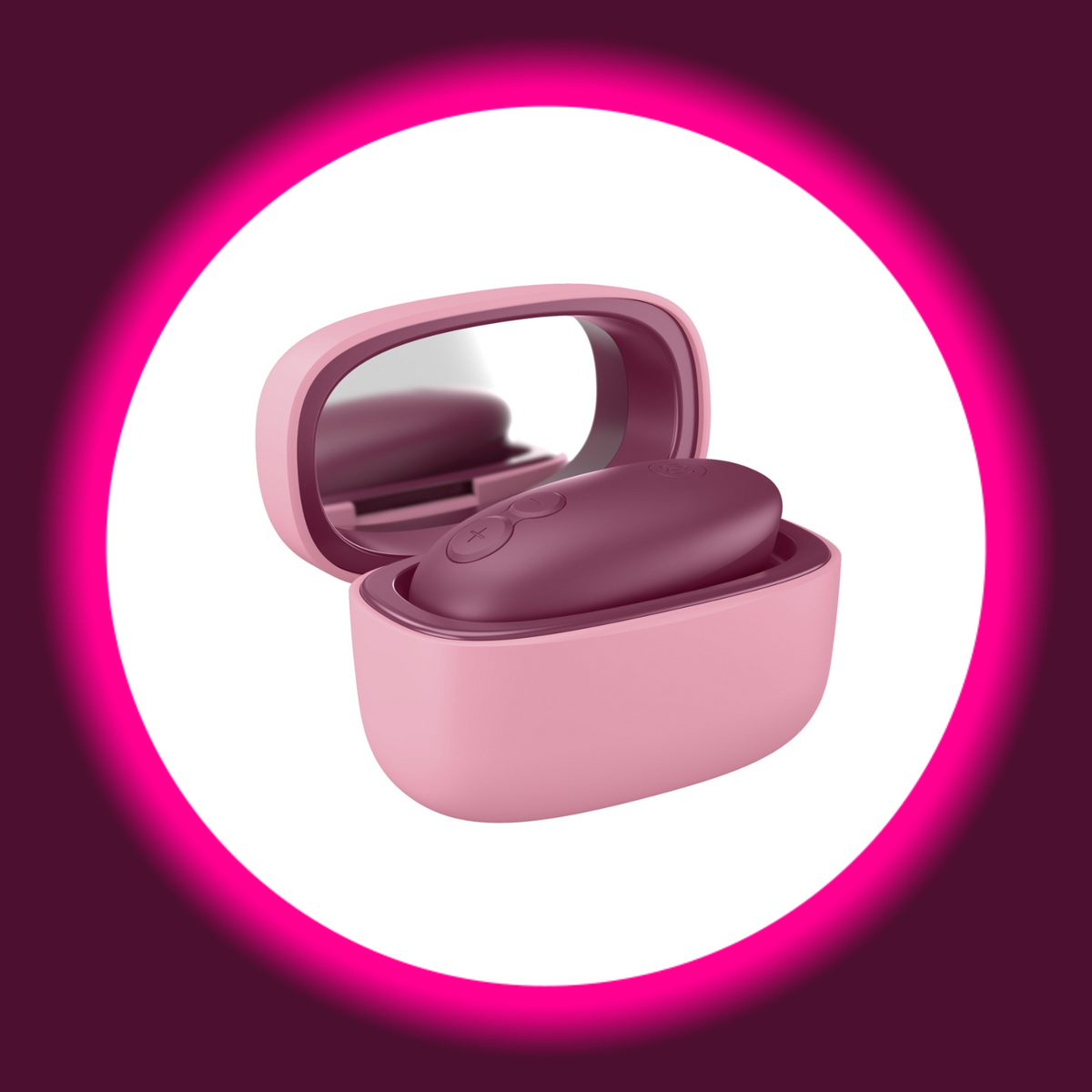 Womanizer Snap Klitoris-Stimulator violett – Rückansicht, ergonomische Silhouette aus Silikon und ABS in Violett