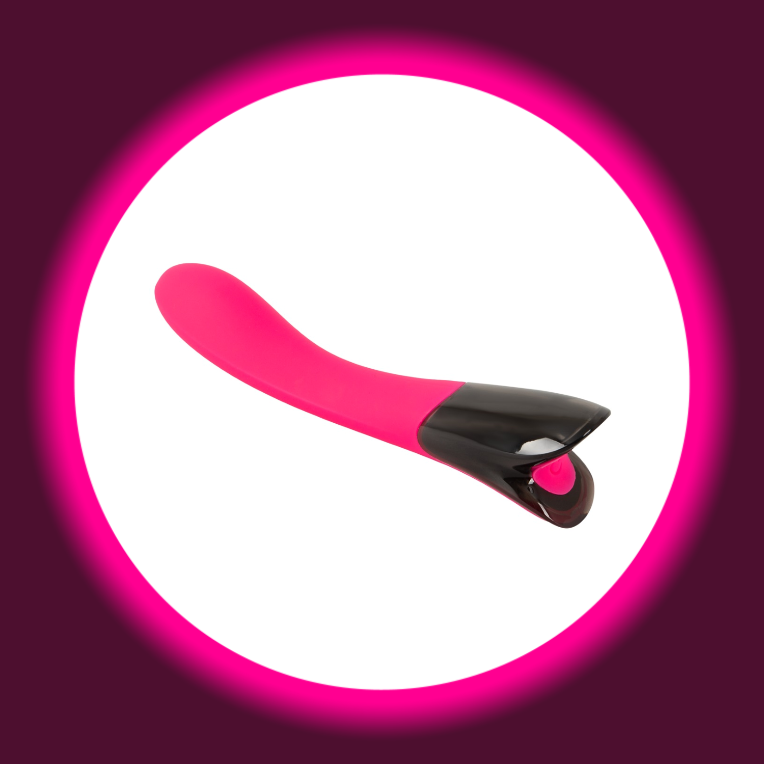 pinker G-Punkt Vibrator mit schwarzem Bedienfeld von You2Toys