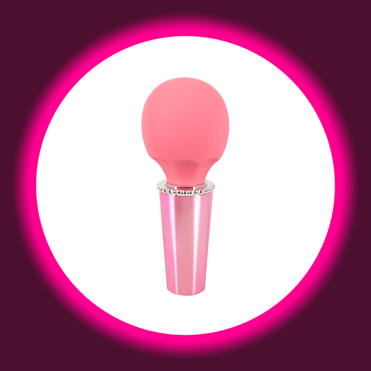 kleiner pinker Wandvibrator von You2Toys mit Glitzersteinen