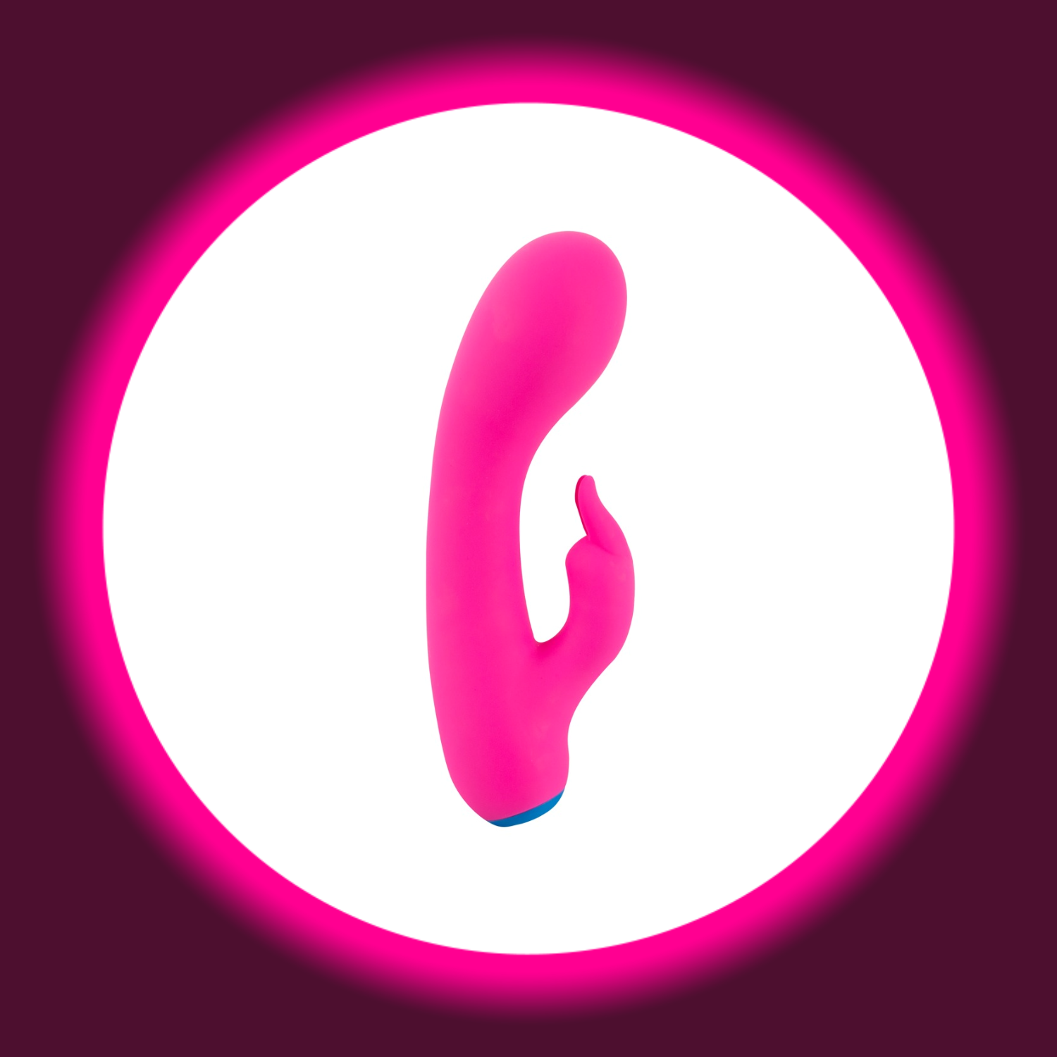 pinker Rabbitvibrator mit blauem Detail von You2Toys